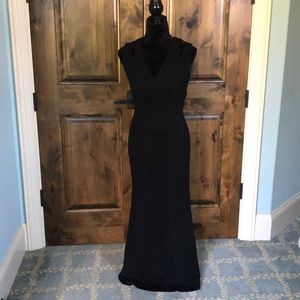 Black David Meister formal dress